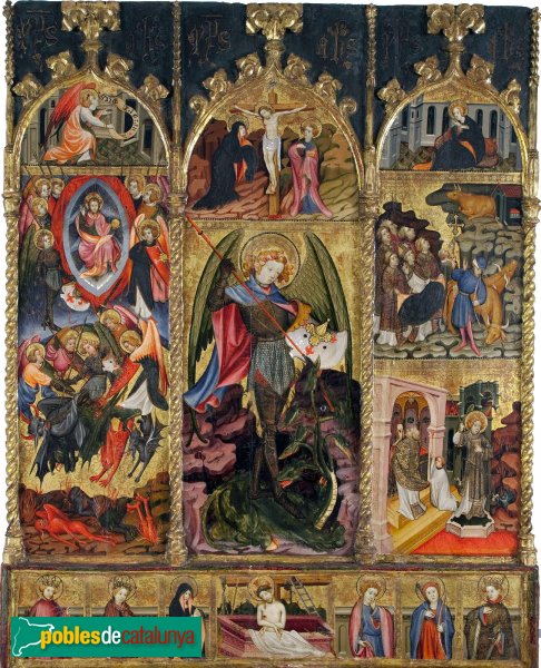 Santa Margarida i els Monjos - Santa Maria de Penyafel, retaule de Sant Miquel