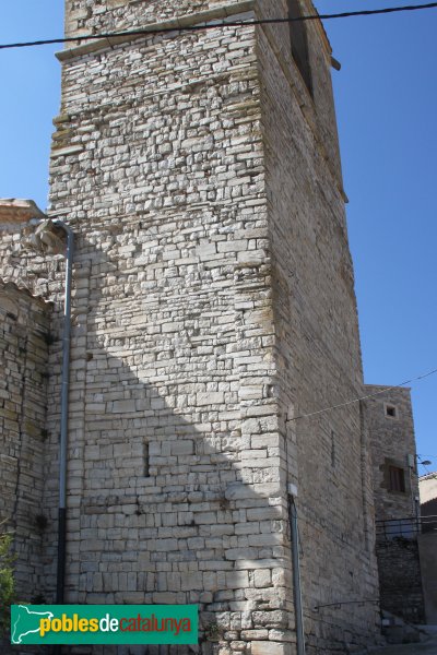 Ribera d'Ondara - Santa Maria de Rubinat, campanar romànic