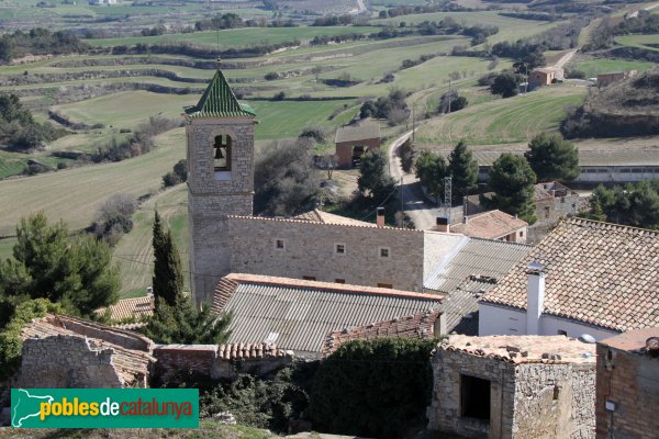 Ribera d'Ondara - Santa Maria de Rubinat, des del Castell