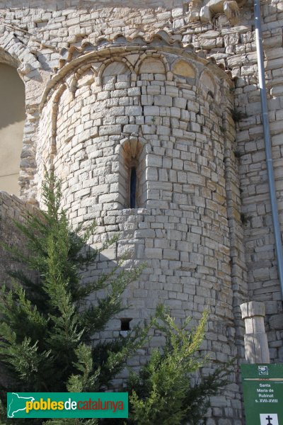 Ribera d'Ondara - Santa Maria de Rubinat, absis romànic