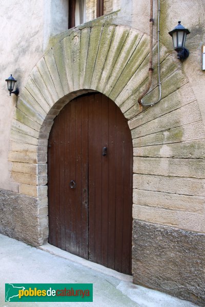 Ribera d'Ondara - Llindars: portal de 1765