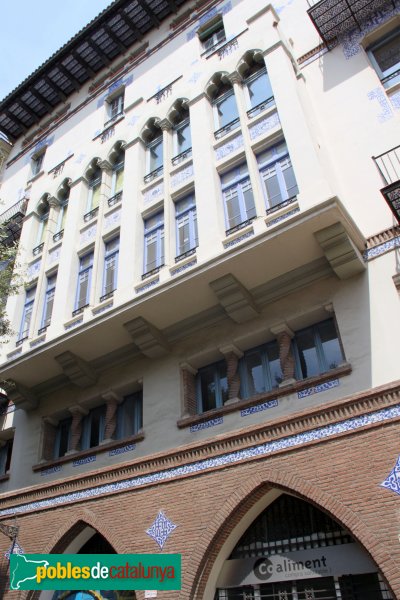 Barcelona - Casa Pomés, façana posterior