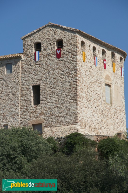 Castell decorat durant fira medieval