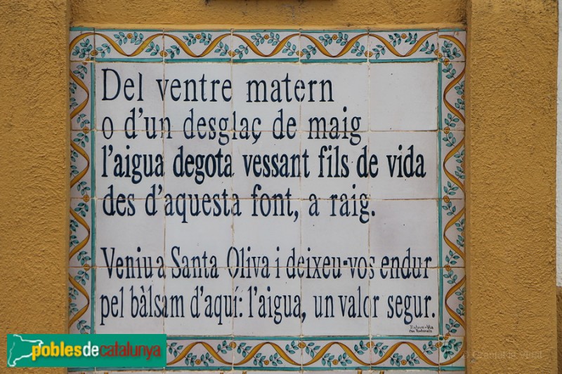 Santa Oliva - Les fonts