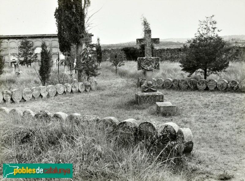 Sanaüja - Esteles dicoïdals, quan encara estaven al cementiri