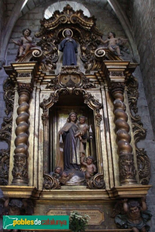 Torroella de Montgrí - Església de Sant Genís, altar lateral barroc