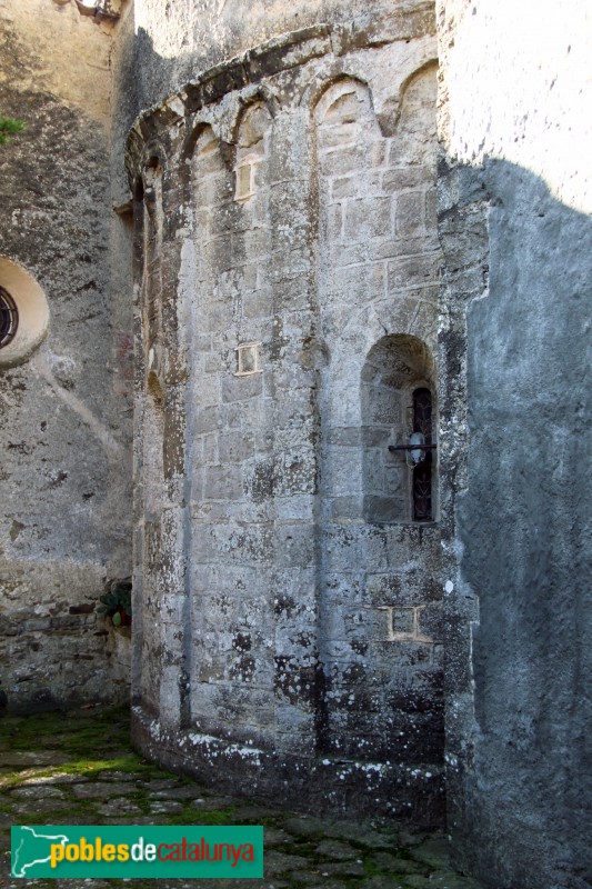 Sant Quirze Safaja - Absis romànic de l'església
