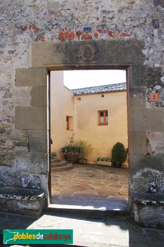 Sant Quirze Safaja - Porta del pati de la Rectoria