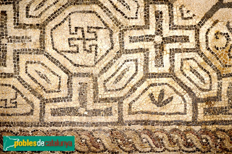Barcelona - Museu d'Història de Barcelona. Mosaic romà
