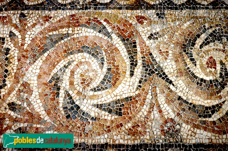 Barcelona - Museu d'Història de Barcelona. Mosaic romà
