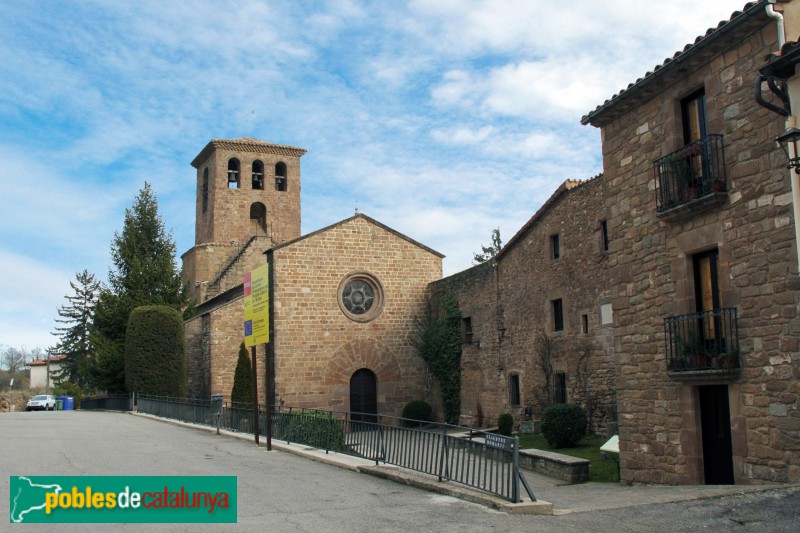 L'Estany - Església del Monestir, façana