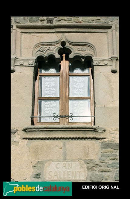 Barcelona - Poble Espanyol, finestra de Can Sallent (Rupit), original