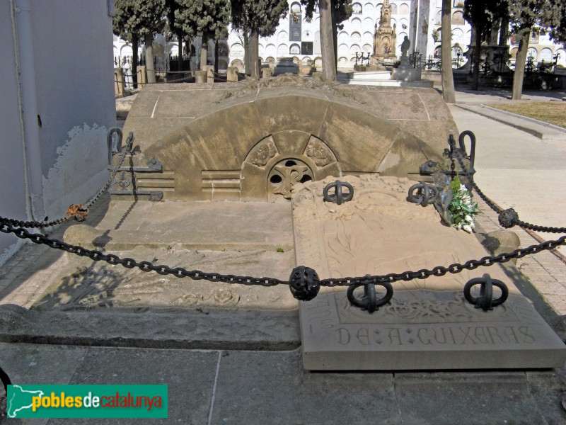 Badalona - Cementiri del Sant Crist, sepulcre de Francesc d'Assís Guixeras