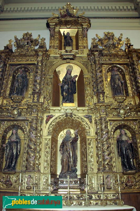 Barcelona - Sant Vicenç de Sarrià, retaule de Santa Clara
