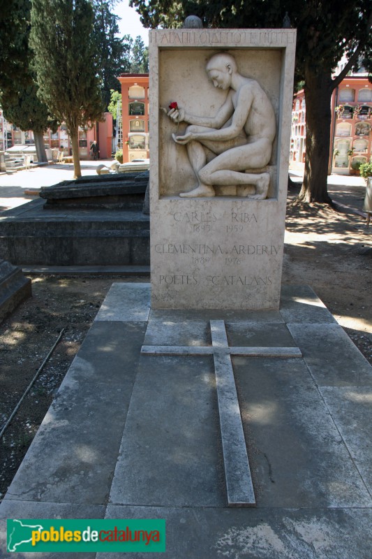 Barcelona - Cementiri de Sarrià, sepulcre Carles Riba