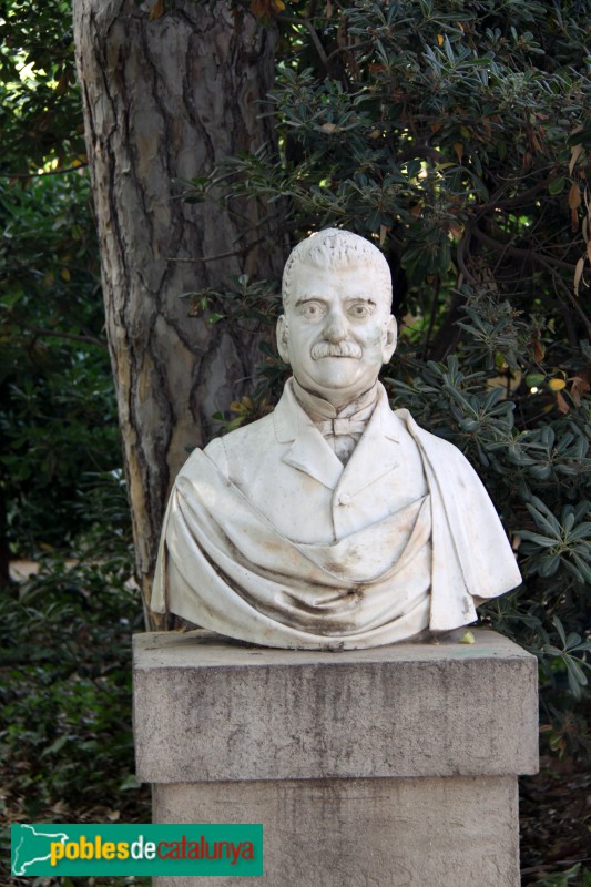 Badalona - Parc de Can Solei i Ca l’Arnús, bust d'Evarist Arnús