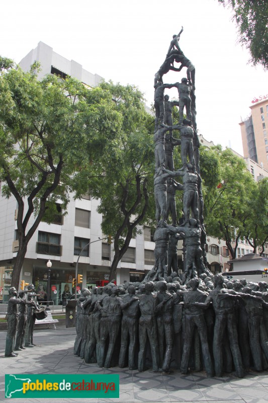 Tarragona - Monument als Castells (Foto: Albert Esteves, 2017) Tarragona - Monument als Castells