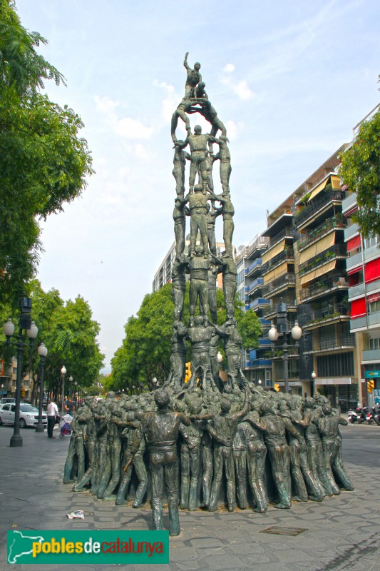 Tarragona - Monument als Castells (Foto: Albert Esteves, 2017) Tarragona - Monument als Castells