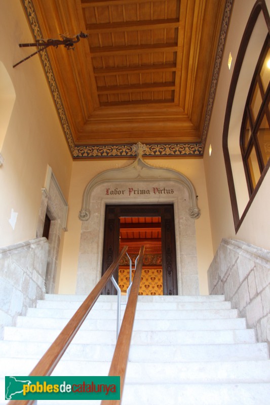 Castelldefels - Interior del Castell, entrada