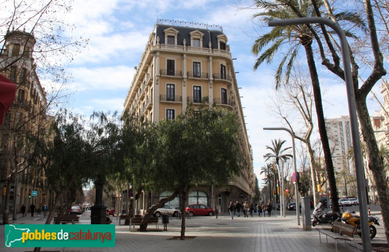 Barcelona - Diagonal, 431-439, cantonada Aribau