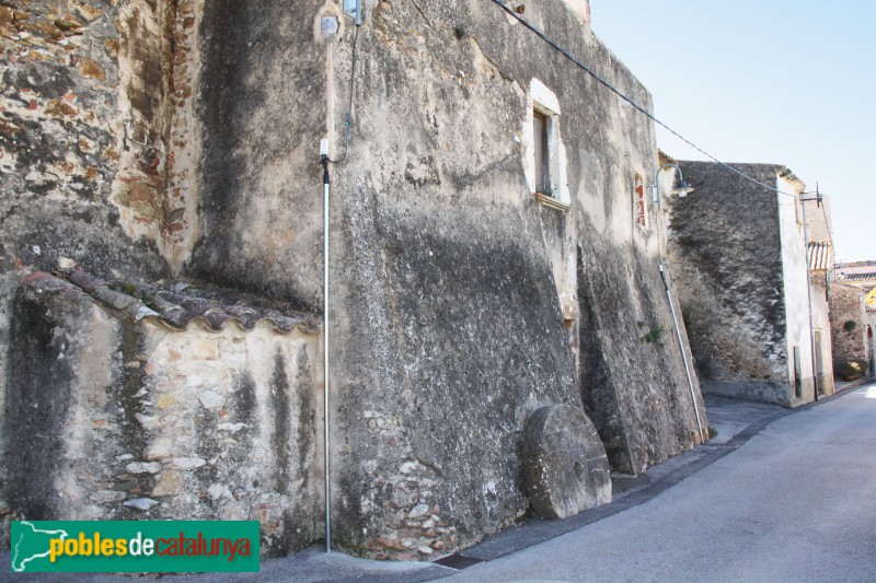 Regencós - Recinte fortificat, muralla de ponent