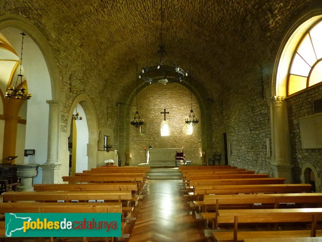 Folgueroles - Església de Santa Maria. Interior