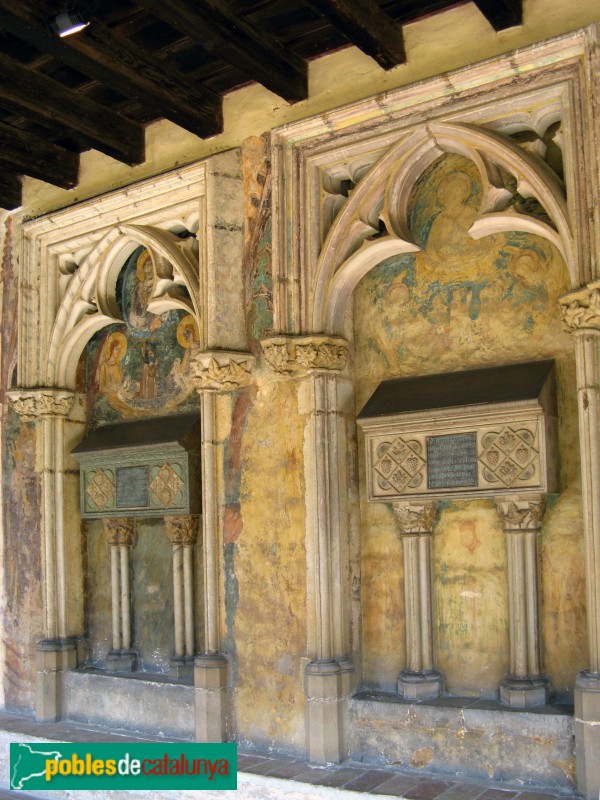 Monestir de Pedralbes, sepulcres d'Elionor de Pinós i Constança de Cardona