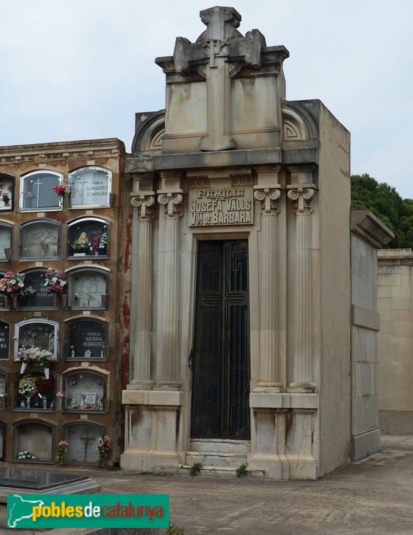 Cementiri de Sant Andreu - Panteó Josefa Valls