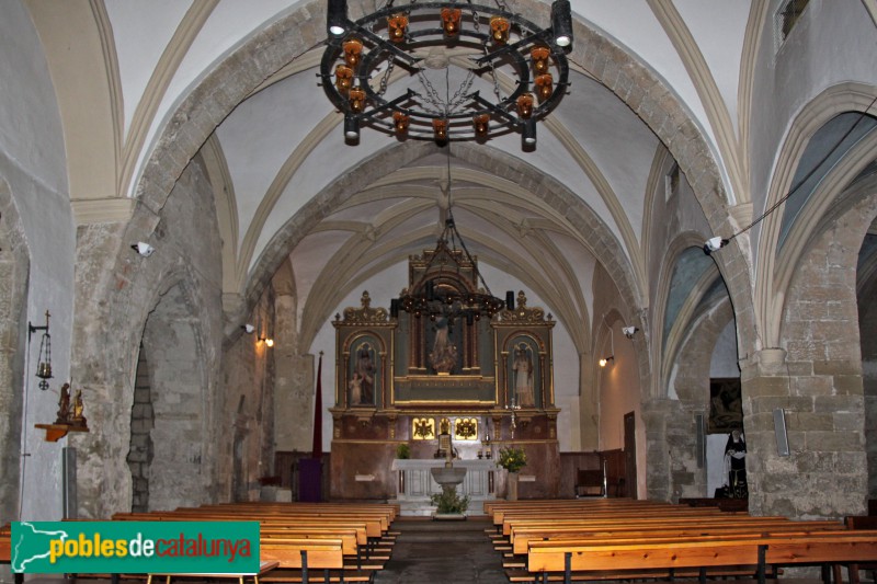 Vilagrassa - Església de Santa Maria, interior