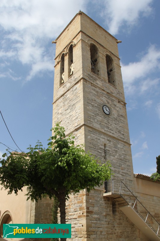 Vilagrassa - Campanar de l'església de Santa Maria