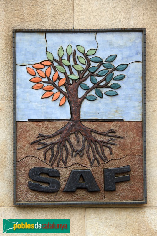 Verdú - Mural de l'empresa SAF