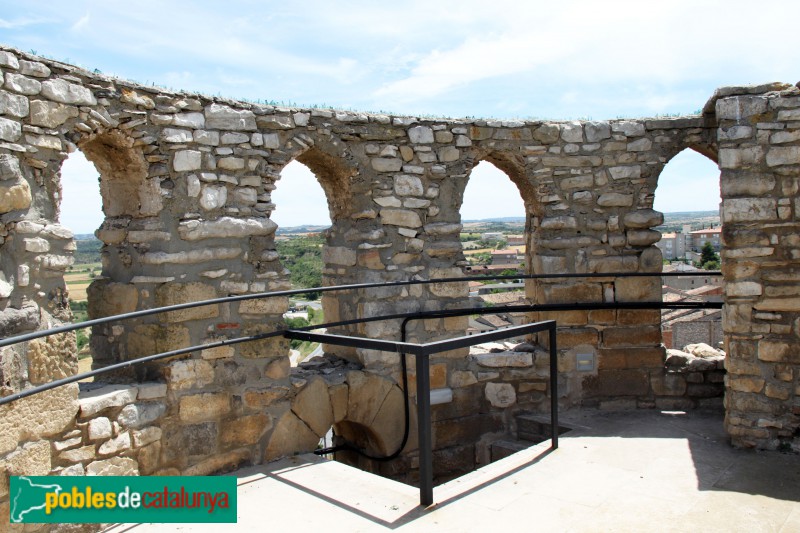 Verdú - Torre mestra del castell, terrat