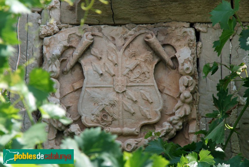 Tàrrega - Claravalls, Castell, escut del portal