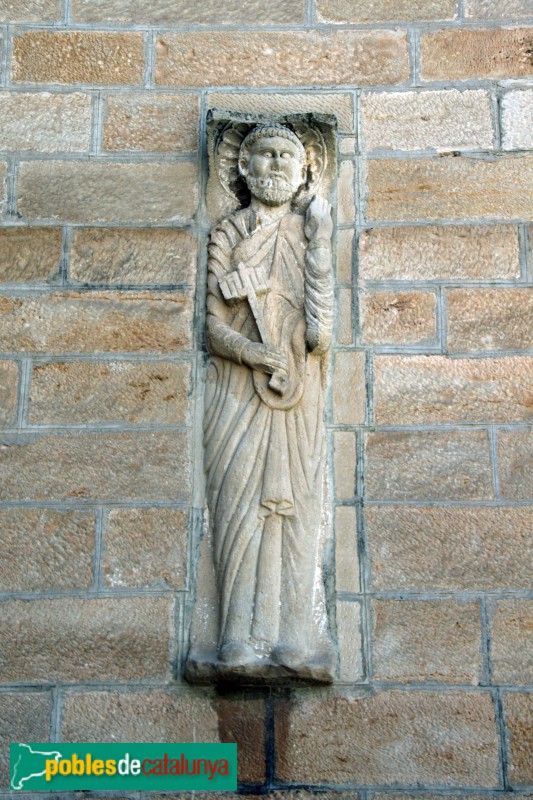 Anglesola - Sant Pau de Narbona: imatge de sant Pere
