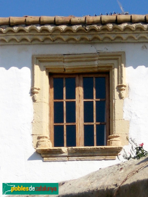 Calafell - Ca la Barana, detall finestra