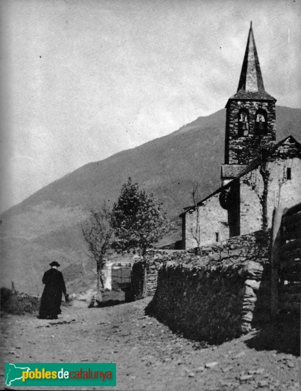 Mont - Església de Sant Pau, foto antiga