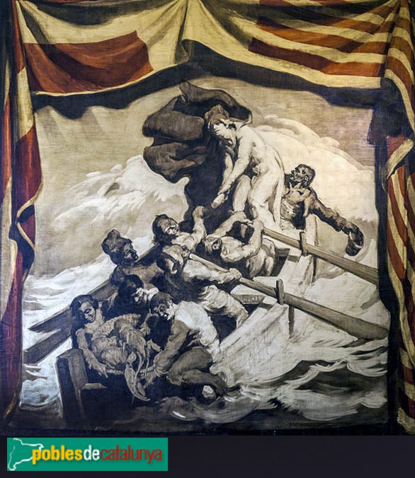 Palamós - Casa de la Vila, pintura de J.M.Sert: La República dels Pescadors