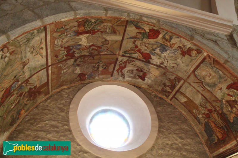 Vielha - Església de Sant Miquel, pintures murals del segle XVI