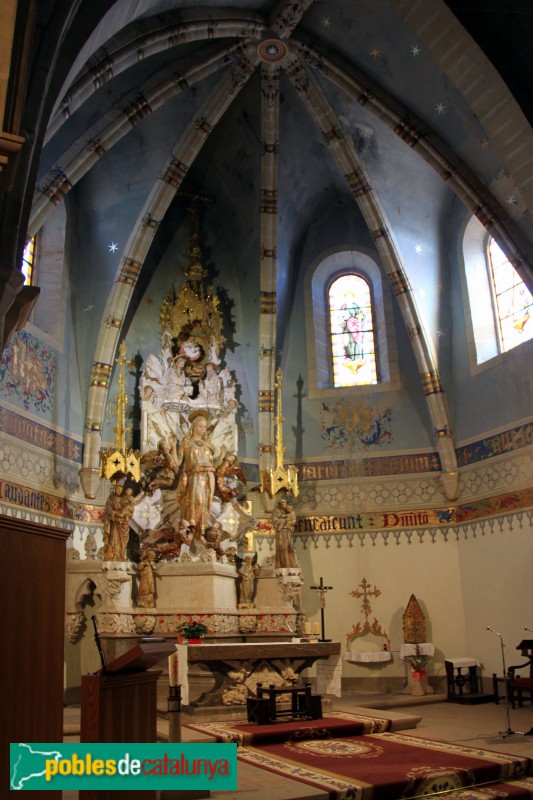 Guimerà - Retaule modernista de l'església de Santa Maria
