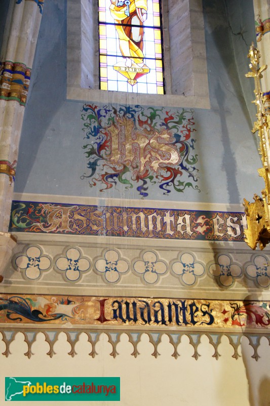 Guimerà - Església de Santa Maria. Pintures de l'absis