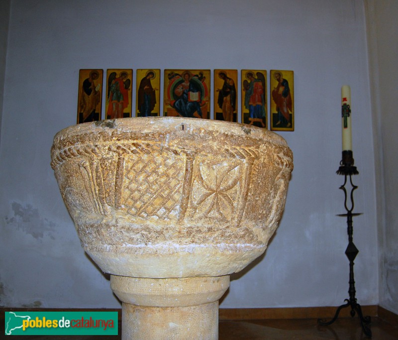 Llorenç del Penedès - Pica baptismal de Sant Llorenç