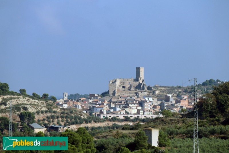 Ciutadilla - Poble i castell, des de Nalec