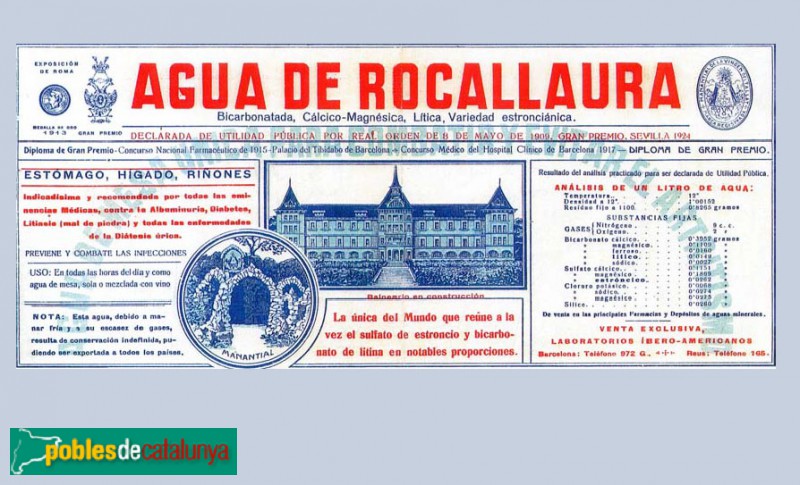 Vallbona de les Monges - Balneari-Hotel Rocallaura, projecte original