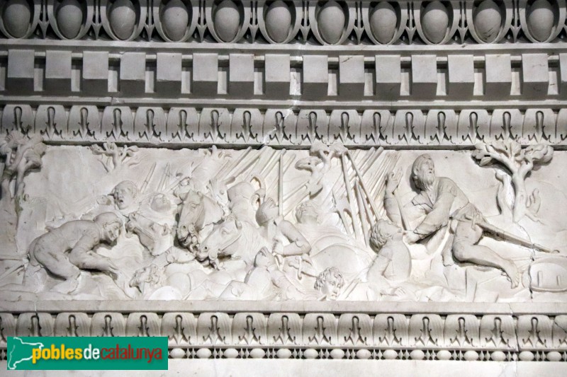 Bellpuig - Mausoleu de Ramon Folc de Cardona: batalla de Vicenza