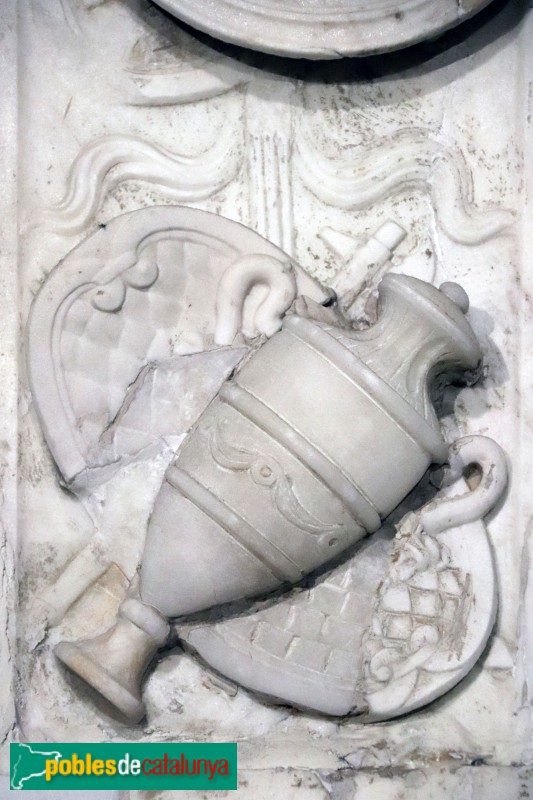 Bellpuig - Mausoleu de Ramon Folc de Cardona: detall