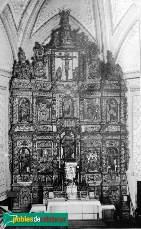 Castellserà - Església de Santa Magdalena, antic retaule destruït l'any 1936
