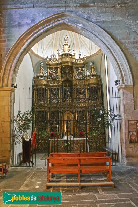 Agramunt - Església de Santa Maria, retaule del Roser