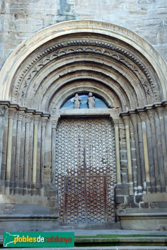Agramunt - Església de Santa Maria, portada nord