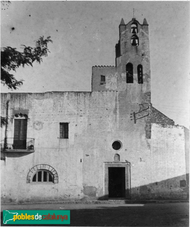 Sant Adrià del Besòs - Església de Sant Adrià (Foto: <i>Josep de Cabanyes -Arxiu Fotogràfic Centre Excursionista de Catalunya</i>, 1930) Sant Adrià del Besòs - Església de Sant Adrià