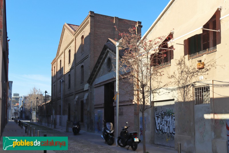 Barcelona - Farinera La Asunción, façana del passatge Masoliver